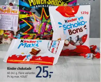 Føtex Kinder chokolade tilbud