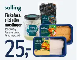 Føtex Fiskefars, sild eller muslinger tilbud