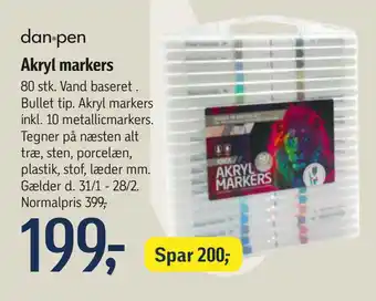 Føtex Akryl markers tilbud