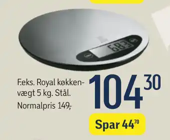 Føtex Royal køkkenvægt 5 kg tilbud