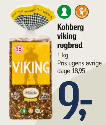 Føtex Kohberg viking rugbrød tilbud