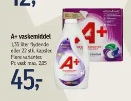 Føtex A+ vaskemiddel tilbud