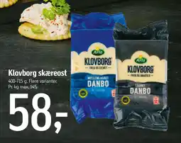 Føtex Klovborg skæreost tilbud