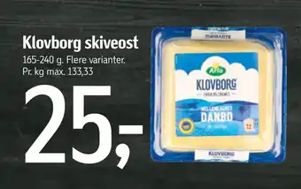 Føtex Klovborg skiveost tilbud