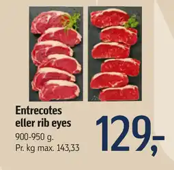 Føtex Entrecotes eller rib eyes tilbud