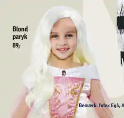 Føtex Blond paryk tilbud