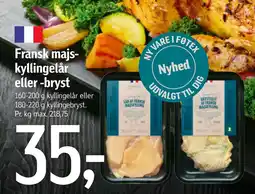 Føtex Fransk majskyllingelår eller -bryst tilbud