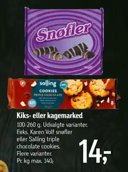 Føtex Kiks- eller kagemarked tilbud