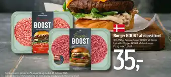 Føtex Burger BOOST af dansk kød tilbud