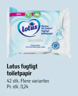 Føtex Lotus fugtigt toiletpapir tilbud