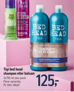 Føtex Tigi bed head shampoo eller balsam tilbud