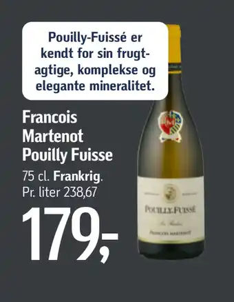 Føtex Francois Martenot Pouilly Fuisse tilbud