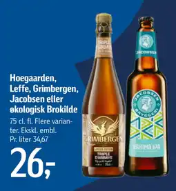 Føtex Hoegaarden, Leffe, Grimbergen, Jacobsen eller økologisk Brokilde tilbud