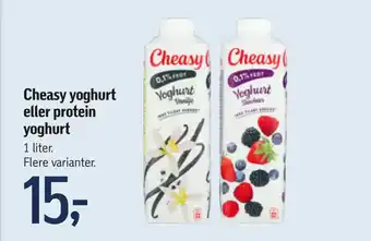 Føtex Cheasy yoghurt eller protein yoghurt tilbud