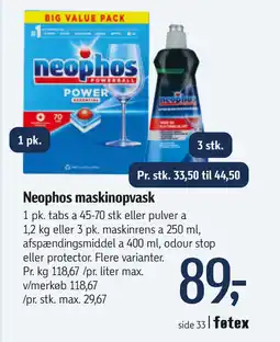 Føtex Neophos maskinopvask tilbud