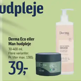 Føtex Derma Eco eller Man hudpleje tilbud