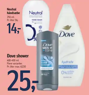 Føtex Dove shower tilbud