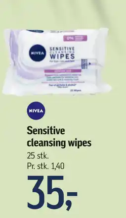 Føtex Sensitive cleansing wipes tilbud