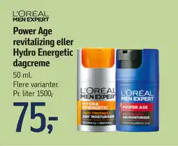 Føtex Power Age revitalizing eller Hydro Energetic dagcreme tilbud