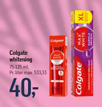 Føtex Colgate whitening tilbud