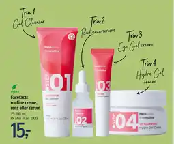 Føtex Facefacts routine creme, rens eller serum tilbud