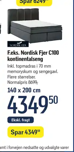 Føtex Nordisk Fjer C100 kontinentalseng tilbud