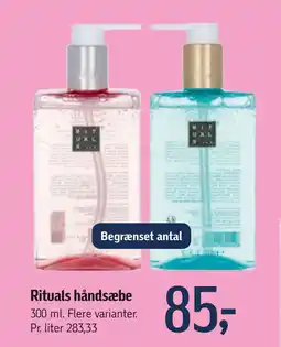 Føtex Rituals håndsæbe tilbud