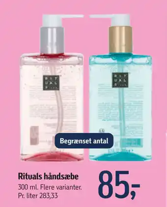 Føtex Rituals håndsæbe tilbud