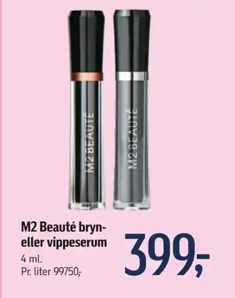 Føtex M2 Beauté bryn- eller vippeserum tilbud