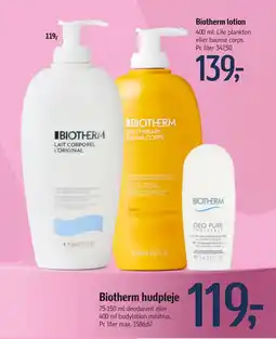 Føtex Biotherm hudpleje tilbud