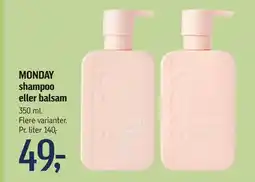 Føtex MONDAY shampoo eller balsam tilbud