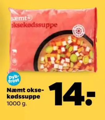 Netto Næmt okse- kødssuppe tilbud