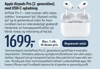 Føtex Apple Airpods Pro (2. generation) med USB-C opladning tilbud