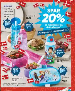 Bilka SPAR 20% på madkasser og drikkeflasker tilbud