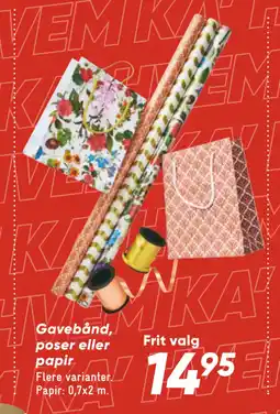 Bilka Gavebånd, poser eller papir tilbud