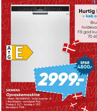 Bilka Opvaskemaskine tilbud