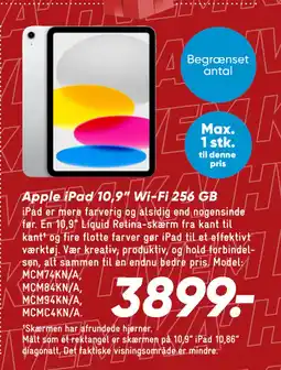 Bilka Apple iPad 10,9” Wi-Fi 256 GB tilbud