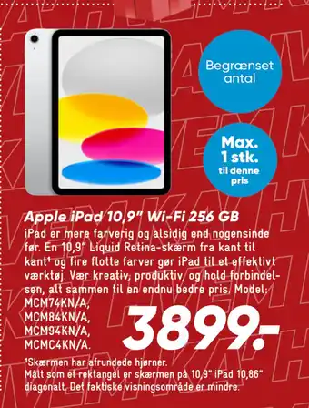 Bilka Apple iPad 10,9” Wi-Fi 256 GB tilbud