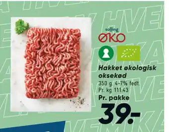 Bilka Hakket økologisk oksekød tilbud