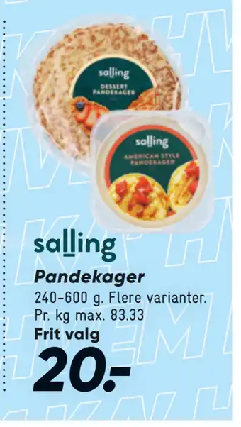 Bilka Pandekager tilbud