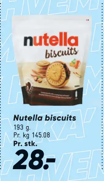 Bilka Nutella biscuits tilbud