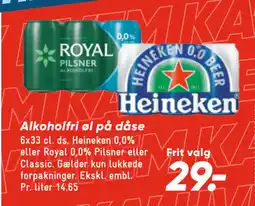 Bilka Alkoholfri øl på dåse tilbud