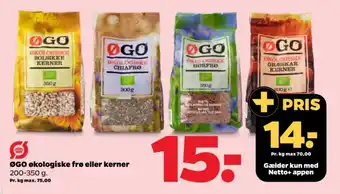 Netto ØGO økologiske frø eller kerner tilbud