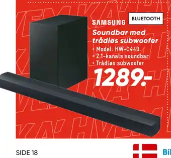 Bilka Soundbar med trådløs subwoofer tilbud