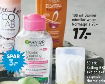 Bilka 100 ml Garnier micellar water tilbud