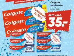 Bilka Colgate tandpasta tilbud