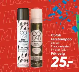 Bilka Colab tørshampoo tilbud