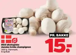 Netto ØGO økologiske danske hvide champignon tilbud