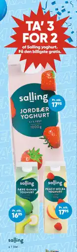 Bilka TA’ 3 FOR 2 af Salling yoghurt tilbud