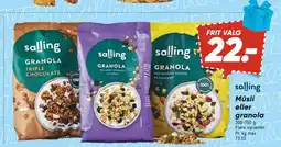 Bilka Müsli eller granola tilbud